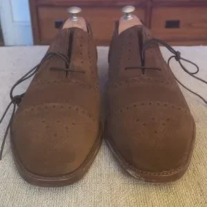 Charles Tyrwhitt Cap toe Dark Brown Suede Leather Dress Oxfords Size 11 Charles Tyrwhitt | Shoes | Charles Tyrwhitt Cap Toe Dark  main image 2
